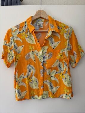 Forever 21 Viscose Floral Button Down